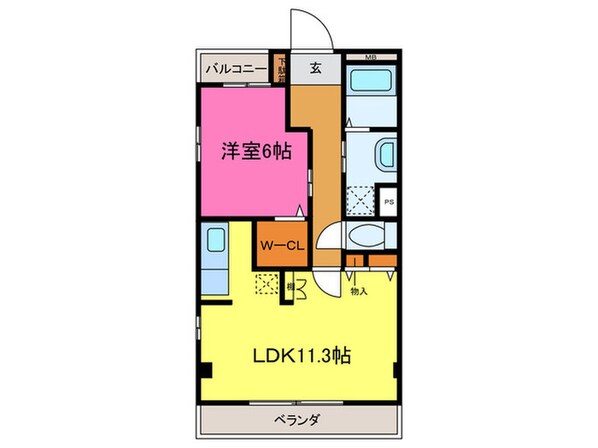 ＣＥＮＴＲＡＬ　ＶＥＲＧＥの物件間取画像